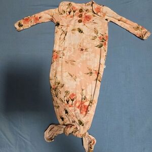 Posh Peanut Floral Kids Pajamas - Pink and Peach